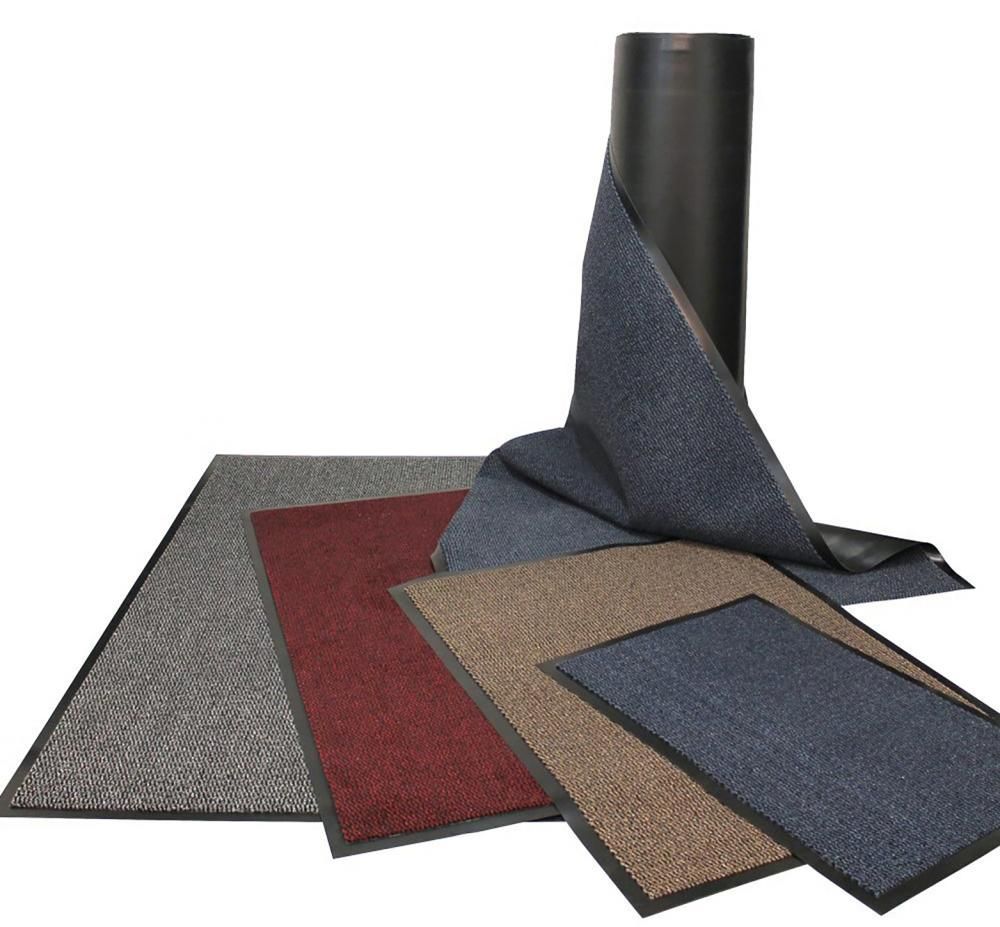 Schmutzfangmatte Vyna-Plush schwarz/Stahl B60xL90 cm