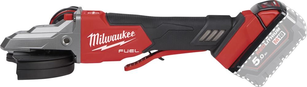 Akku-Winkelschleifer soloM18FSAGF125XPDB-0X Milwauohne Akku ohne Ladegerät HD-Box
