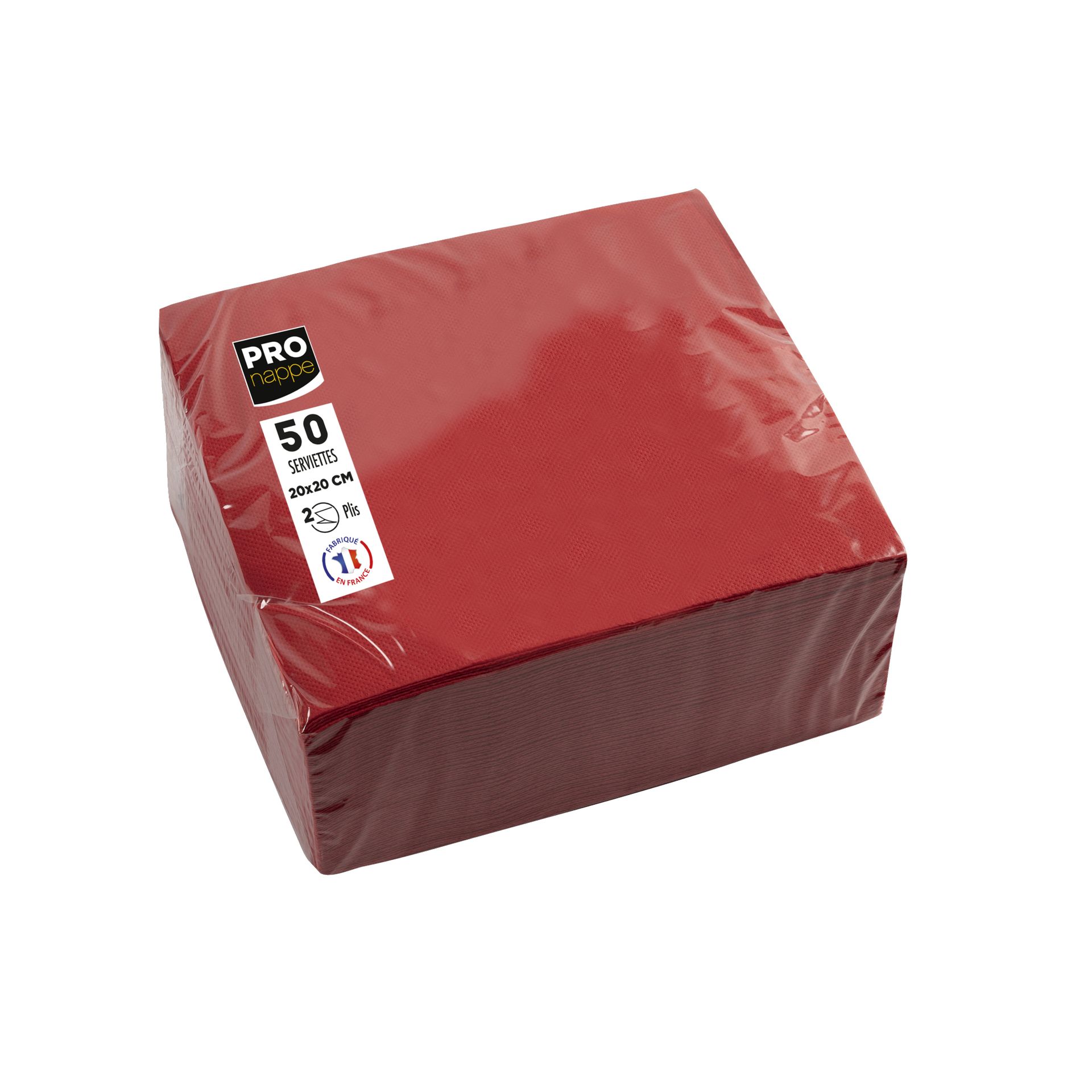 Serviette 20x20cm rt 50St