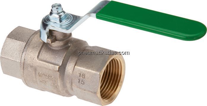 Messing-Kugelhahn, Rp 1/4", -0,9 bis 50bar, für Trinkwasser