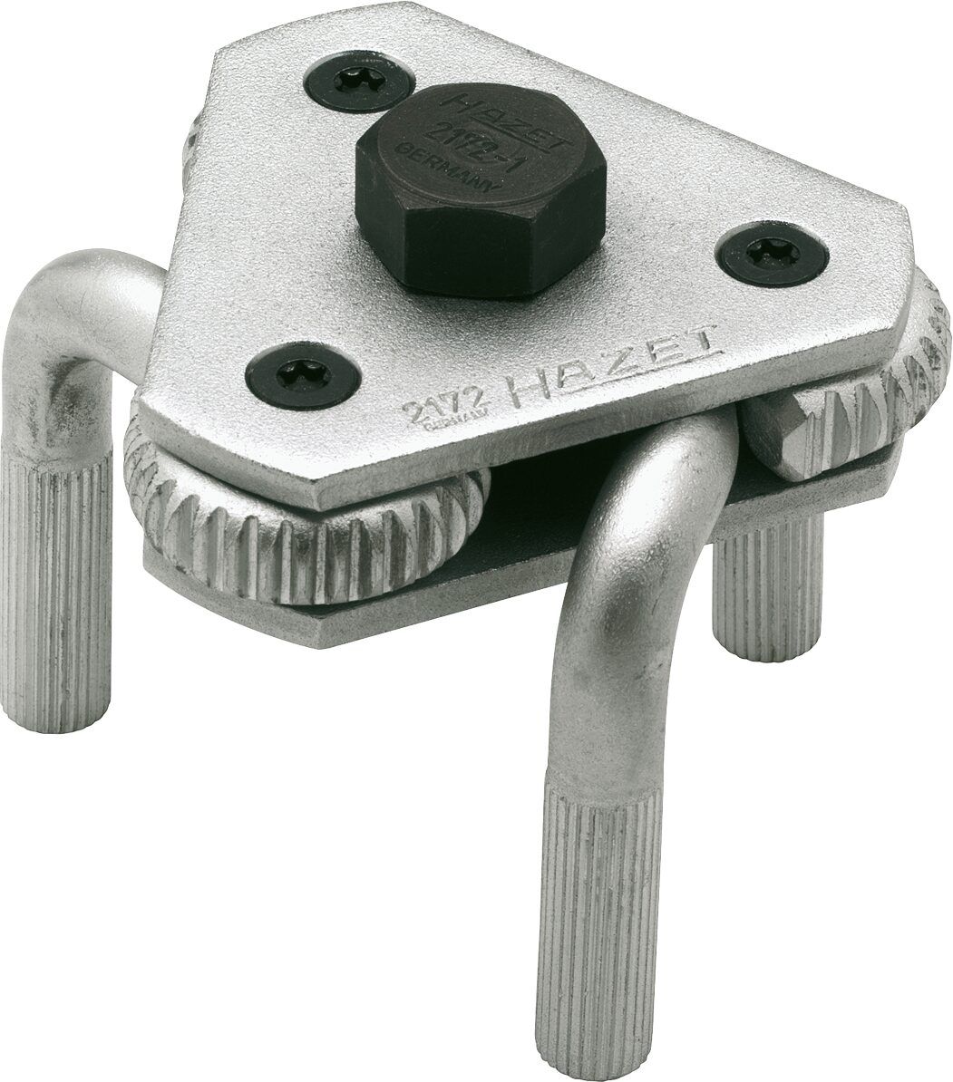 Ölfilterschlüssel 3-armigAntrieb 3/8" / SW 19mm 65-120mm Hazet