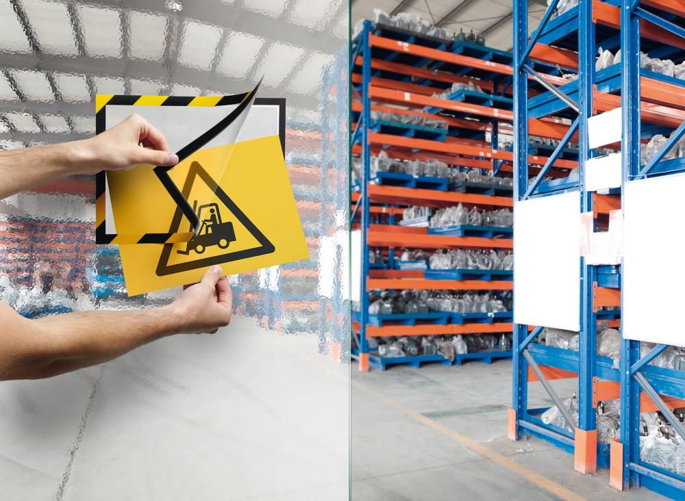 Magnetrahmen SECURITY A4 DURAFRAME gelb/schwarz