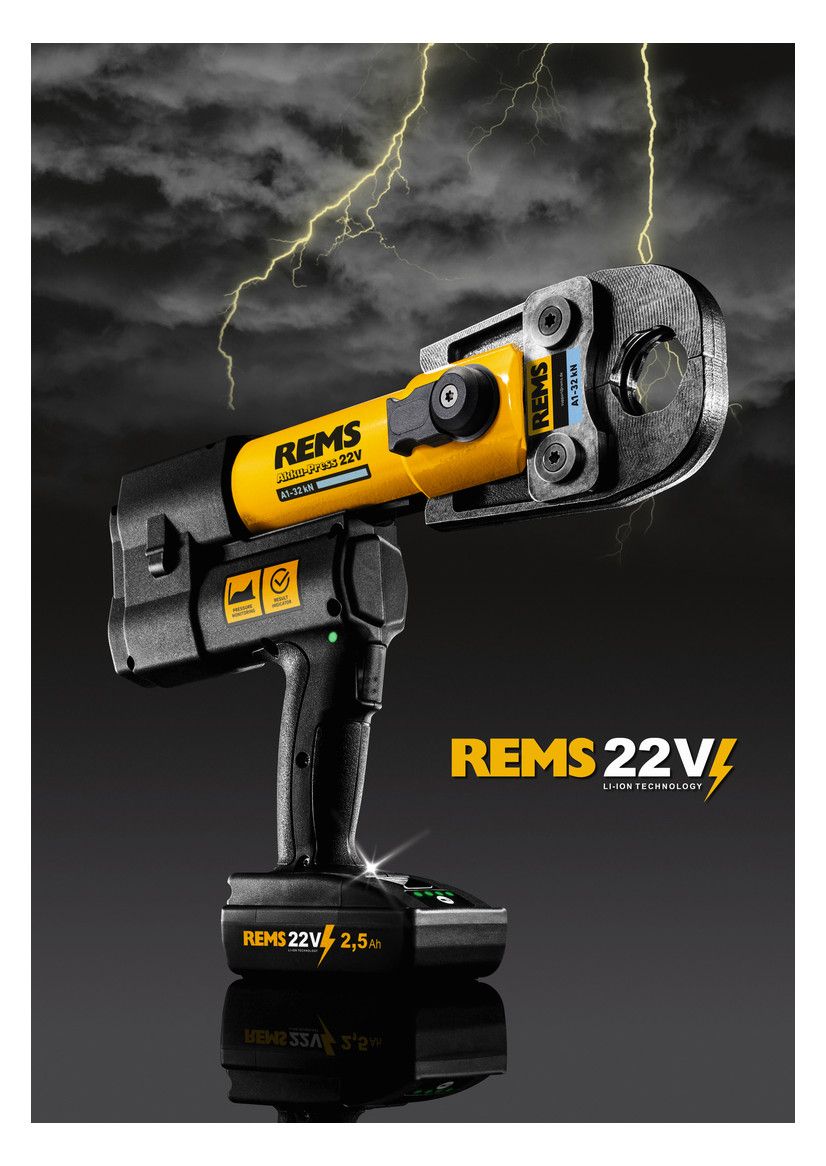 REMS Akku-Hybrid-Radialpresse im Koffer