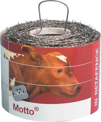 Stahlstacheldraht-Motto-