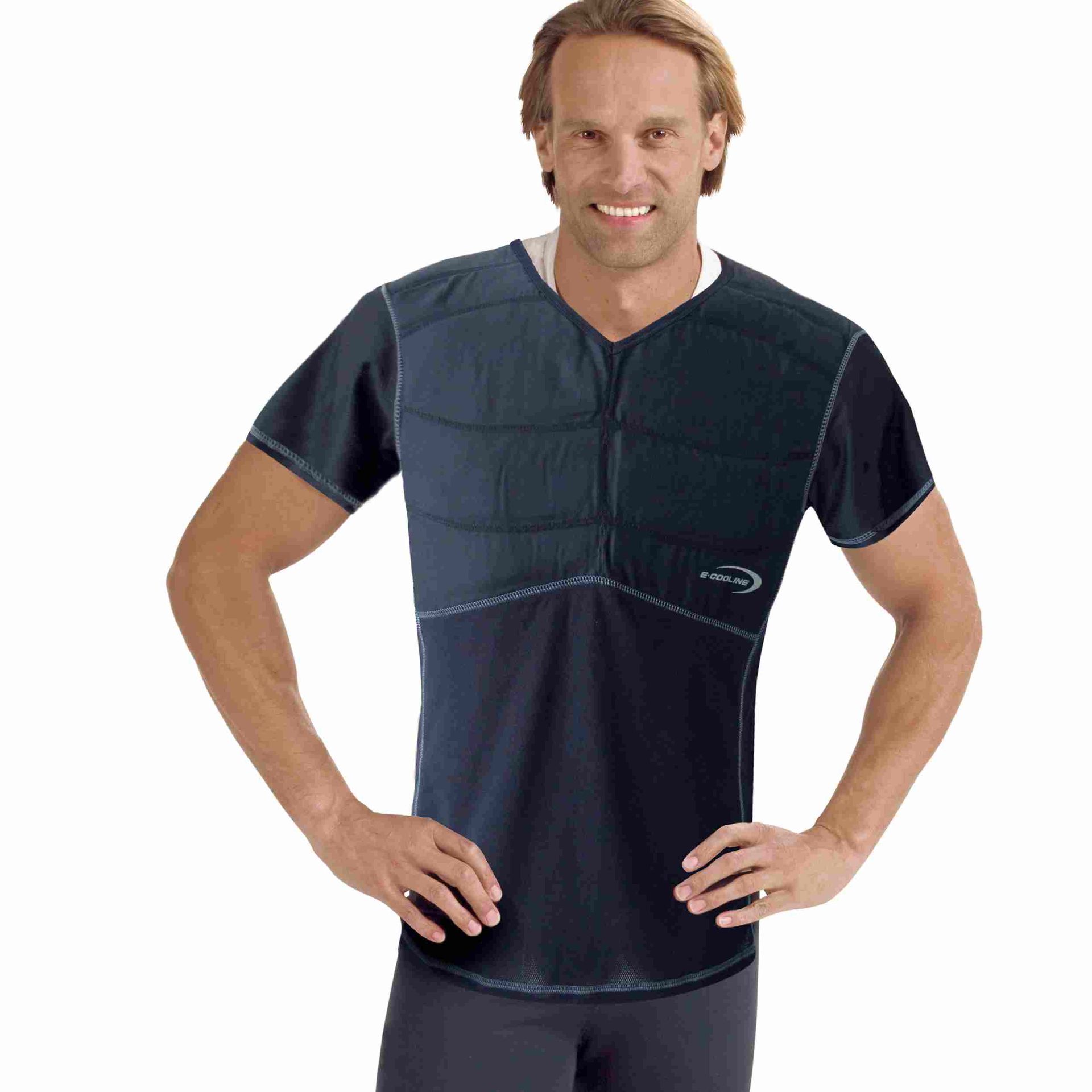 E.COOLINE Powercool SX3 T-Shirt / Kühlshirt - kühlendes T-Shirt, Kühlendes T-Shirt, schwarz, Gr. XS