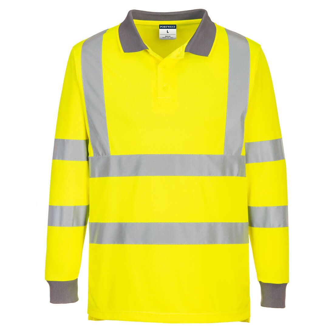 Portwest EC11 Warnschutz-Polo-Shirt, Gelb, Gr. 3XL
