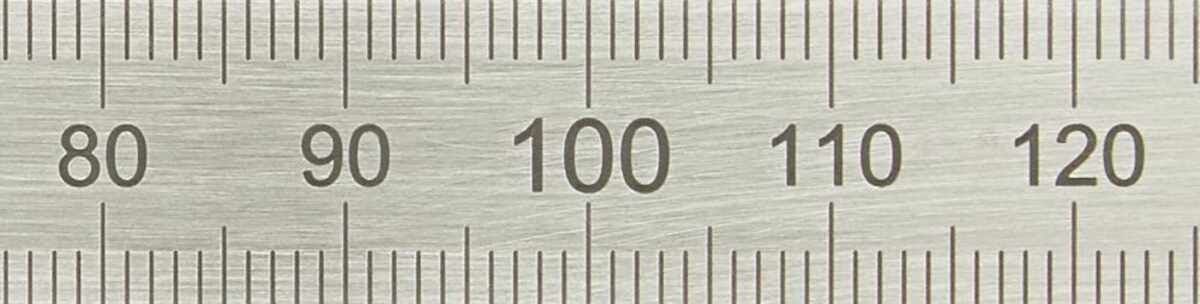 Biegsamer Stahlmaßstab 1000x20x0,5 mm HP