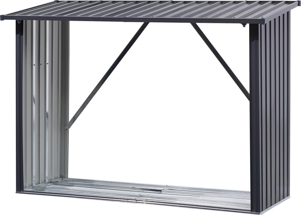 Kaminholzregal XL205 x 75x 142/154 cmverzinkt und lackiert kel