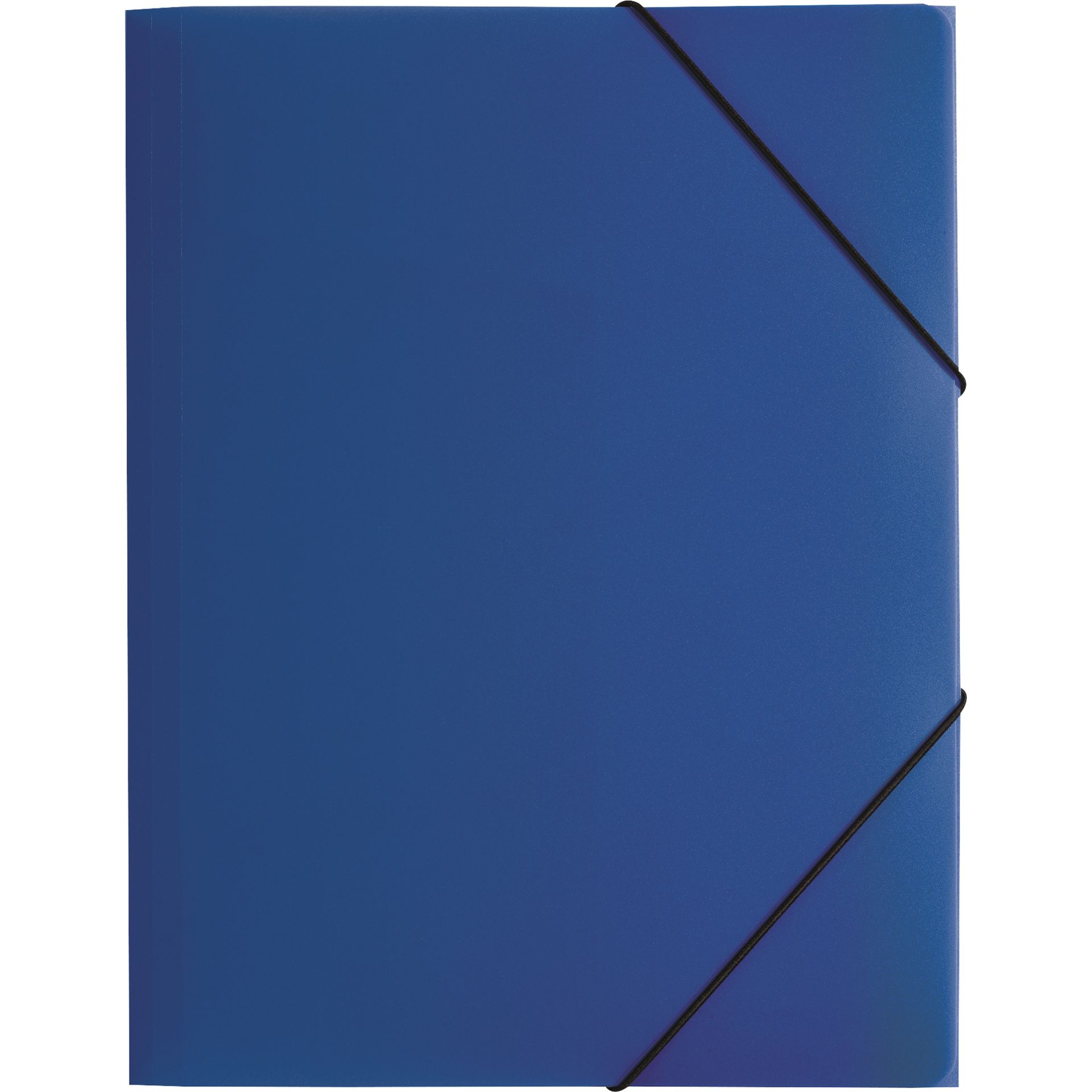 Gummizugmappe DIN A4 PP 3Klappen blau