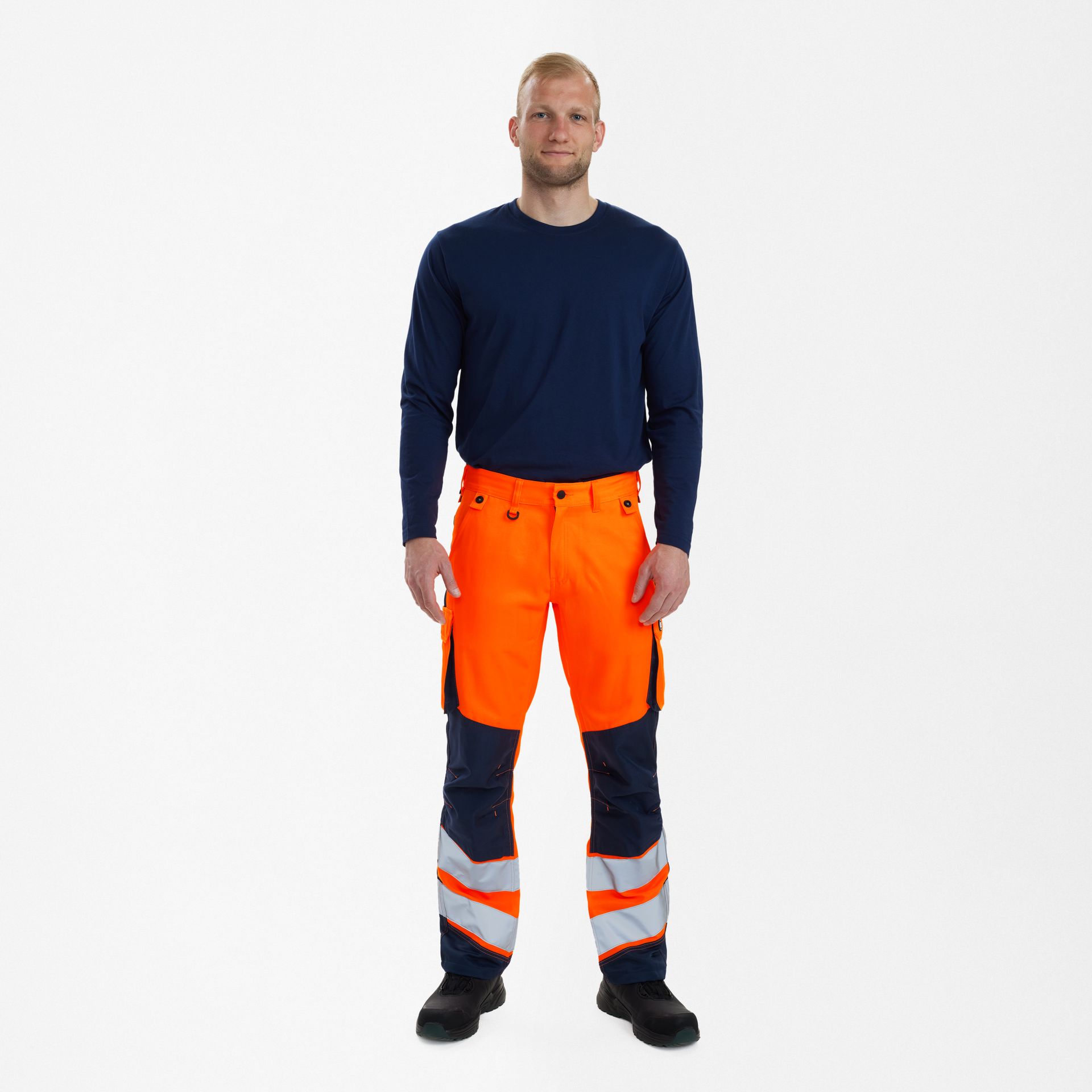 Safety Light Arbeitshose Orange/Blue ink, Gr. 70