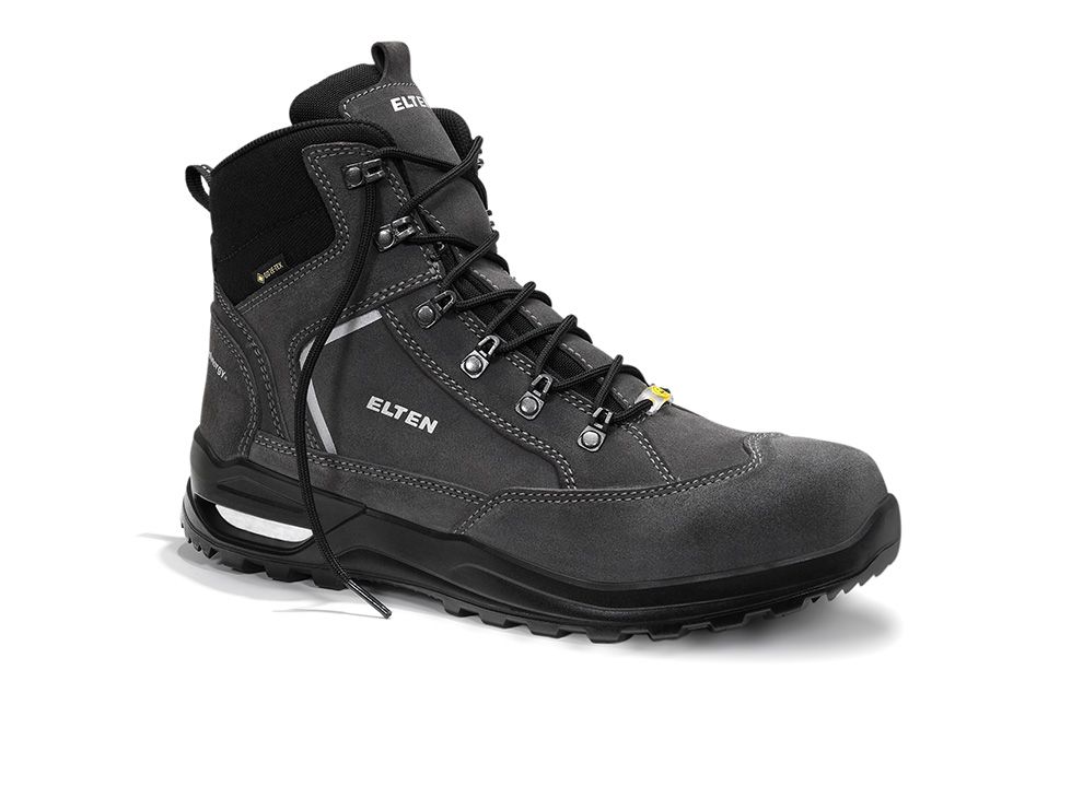 ELTEN RONAN XXF dark WR Berufsstiefel Mid O2 ESD, Grau, Gr. 45