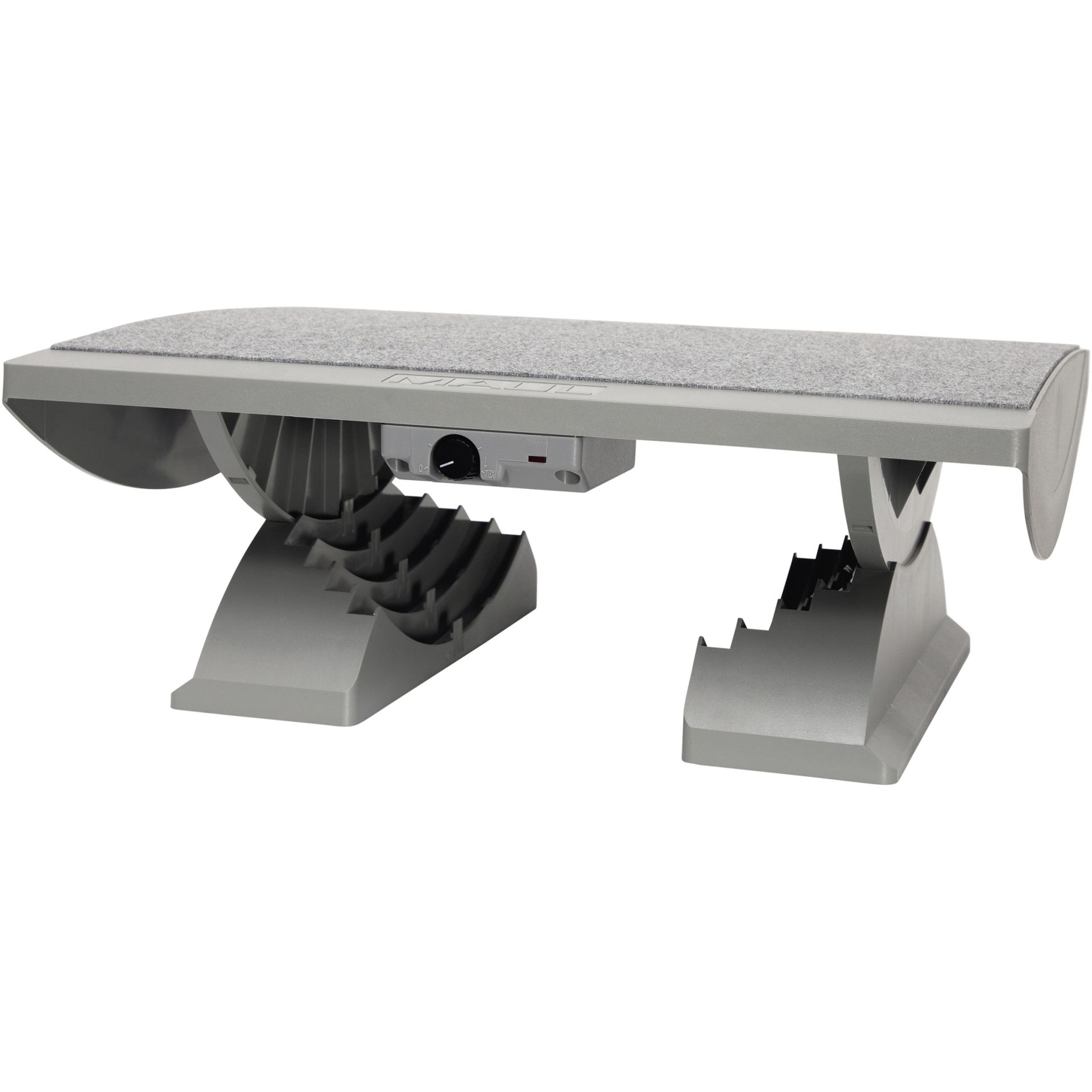 Fußstütze ergonomisch beheitzt 45x39cm Kunststoff grau