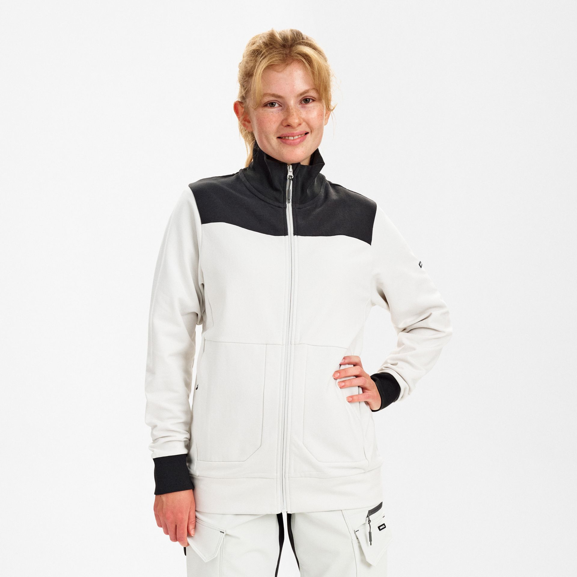 Entire Damen Sweatcardigan mit Kragen