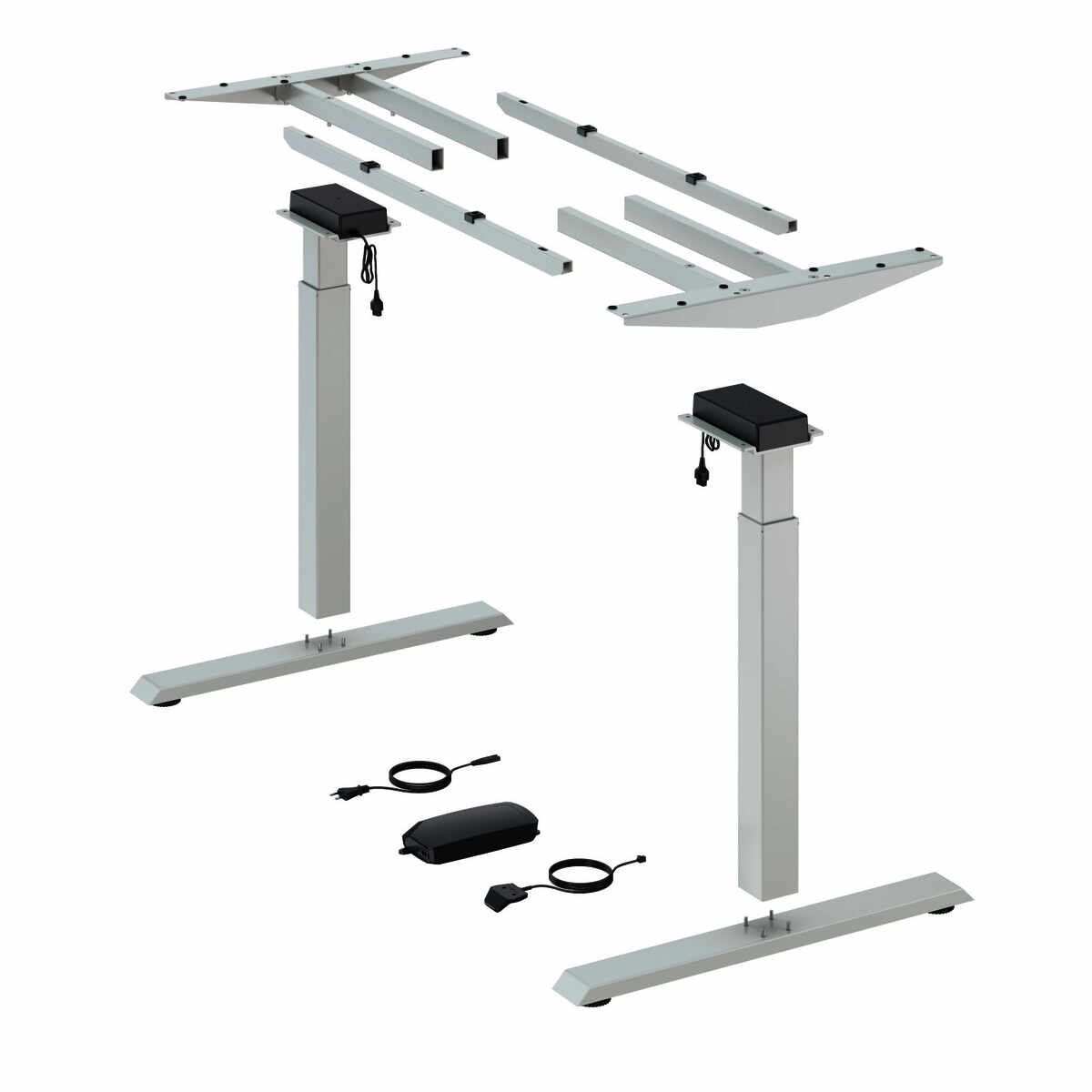 Steelforce Pro 370 SLS Tischgestell T-Fuss Weiss