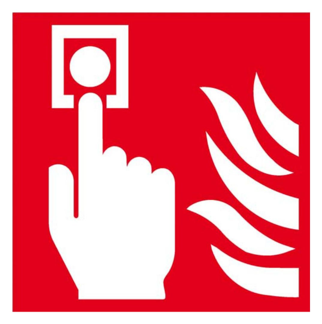 Brandschutzschild: Brandmelder