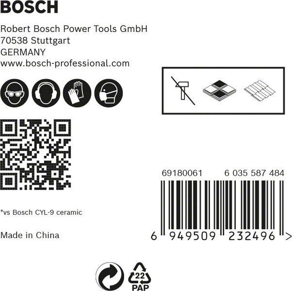 Bosch EXPERT HEX-9 HardCeramic Bohrer-Set