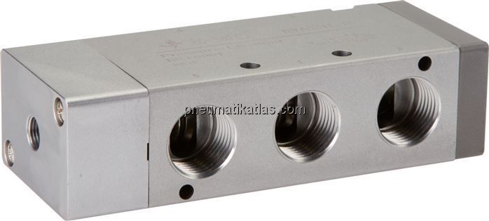 5/2-Wege Pneumatikventil, Federrückstellung, G 1/2" (Pilot G 1/8")