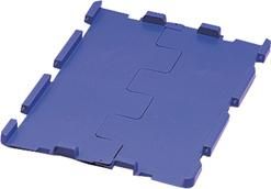 Klappdeckel blau für VTK / D600K,blau B600xT400 mm VE 4 Stk. LA-KA-PE