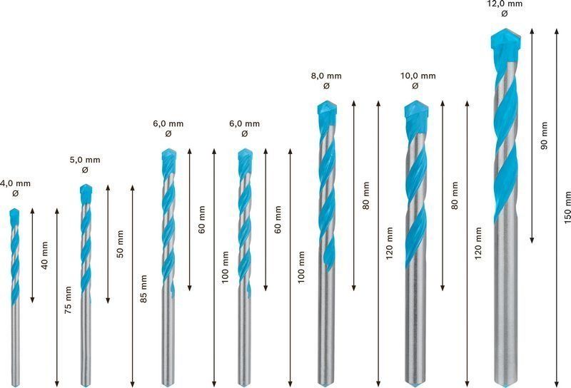 Bosch EXPERT MultiConstruction CYL-9 Bohrer-Set