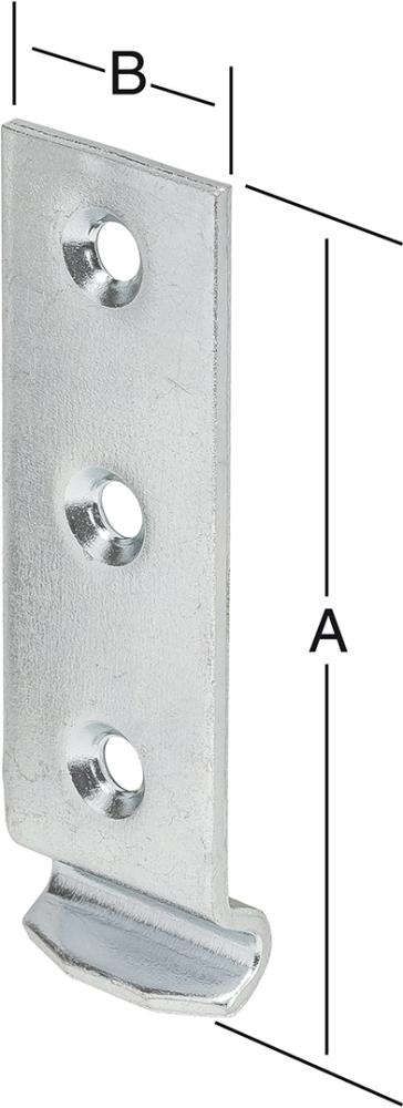 Schliesshaken Form D 112x30mm Nr. 9030Z VORMANN