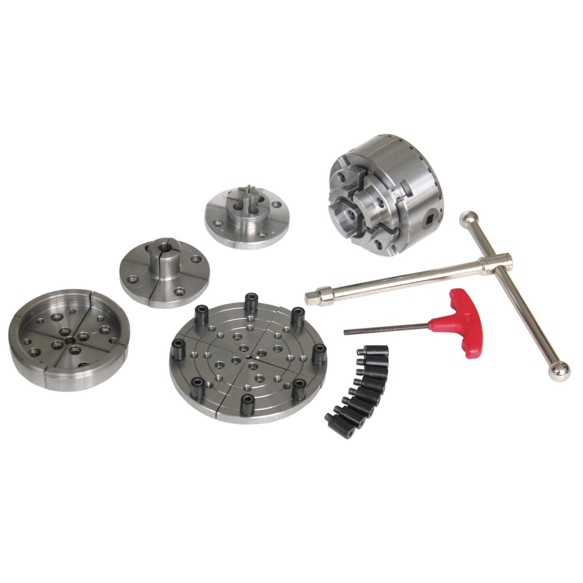 Vier-Backenfutter  Holzstar Ø 95 mm Premium-Set