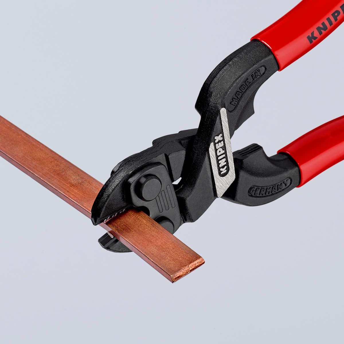 KNIPEX 71 01 160 CoBolt® S Kompakt-Bolzenschneider mit Kunststoff überzogen schwarz atramentiert 160 mm