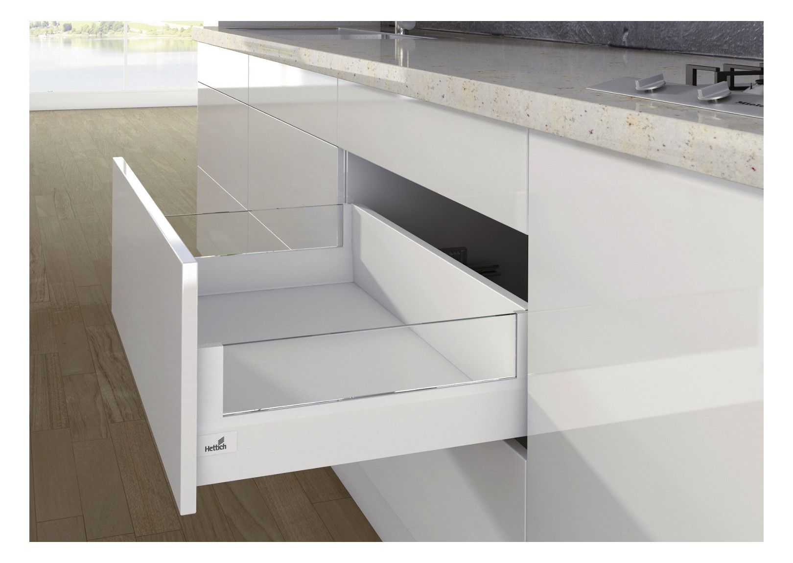 HETTICH ArciTech DesignSide Glas 92 mm / 270 mm