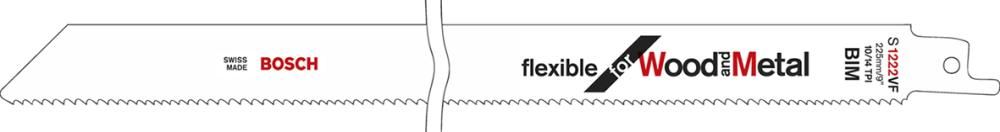 Säbelsägeblatt S 1222 VF Bosch VE à 5 Stück Flexible f Wood and Metal