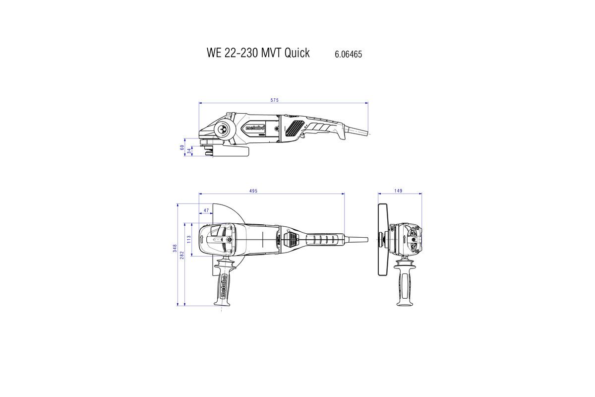 Winkelschleifer WE 22-230 MVT Metabo