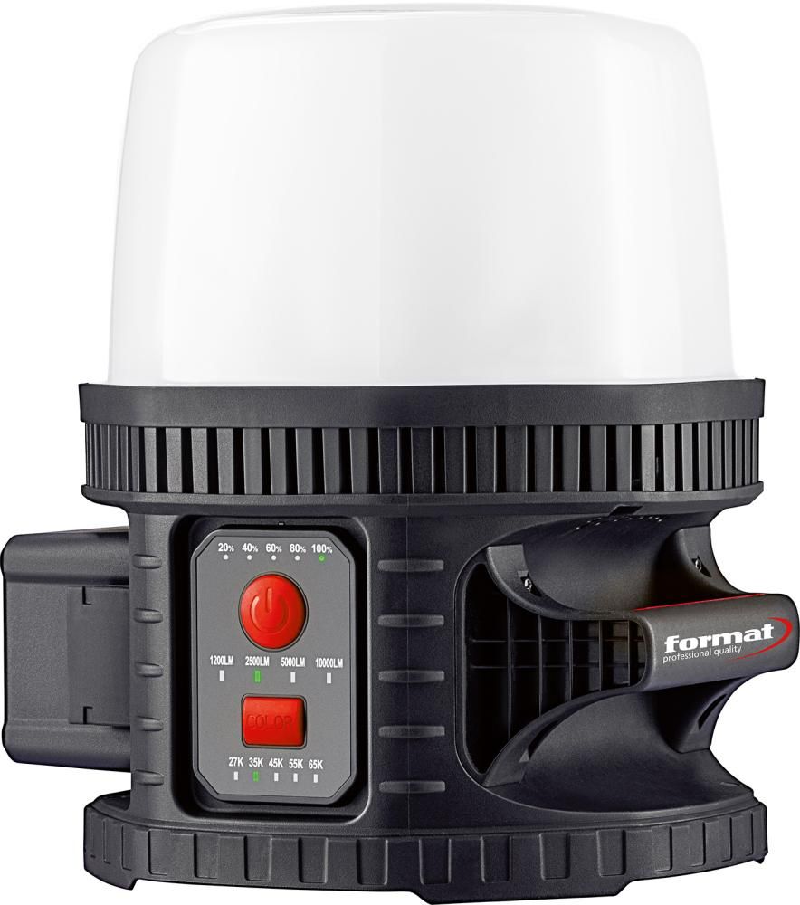 Akku-Rundumleuchte IP65 1000-10000Lumen BatterySwitch FORMAT