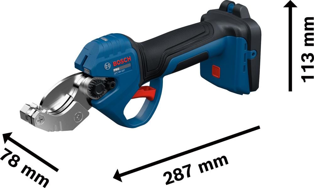 Akku-Rohrschere solo GPC18V-32P ohne Akku ohne Ladegerät Karton