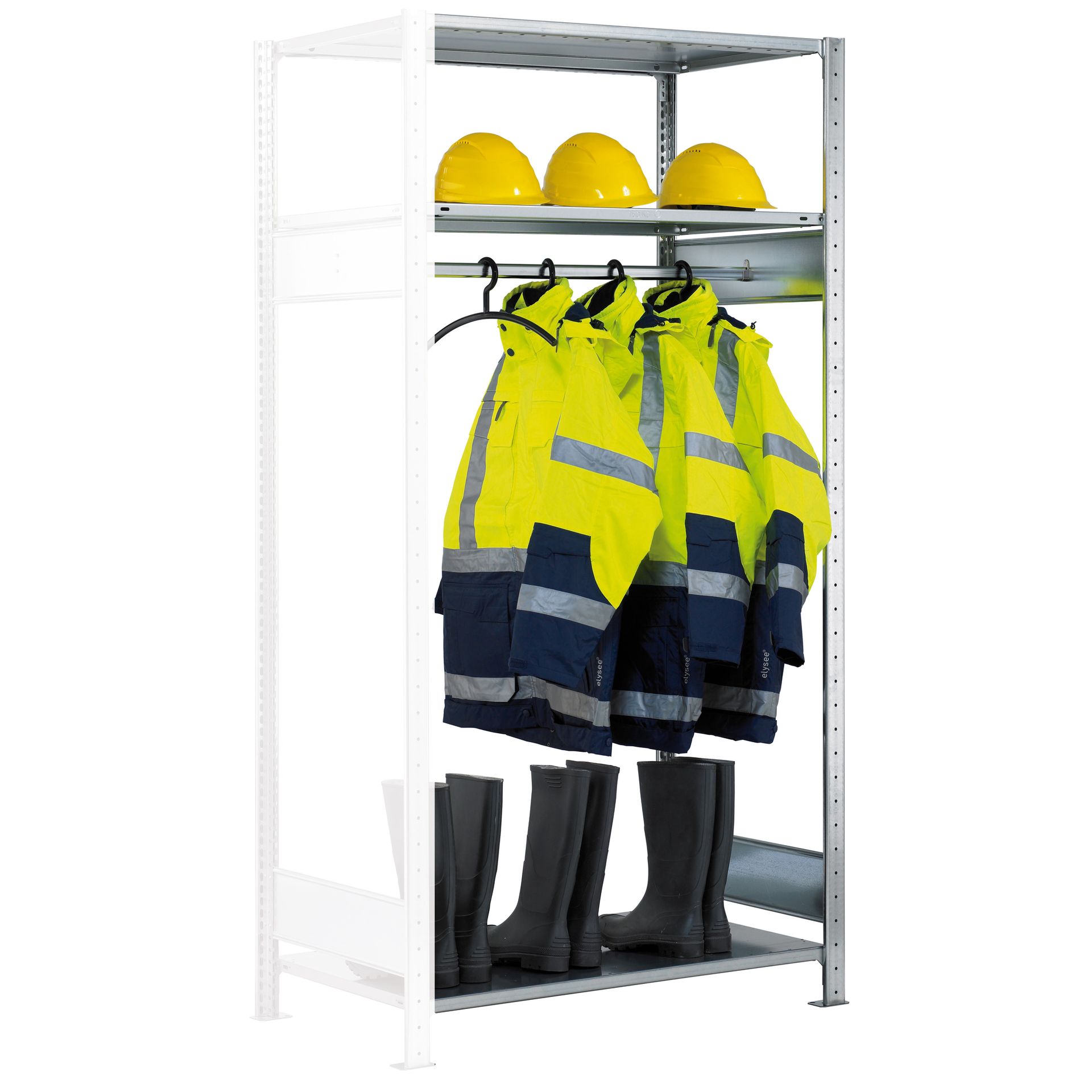 Anbau-Garderobenregal MULTIplus 200x100x60cm