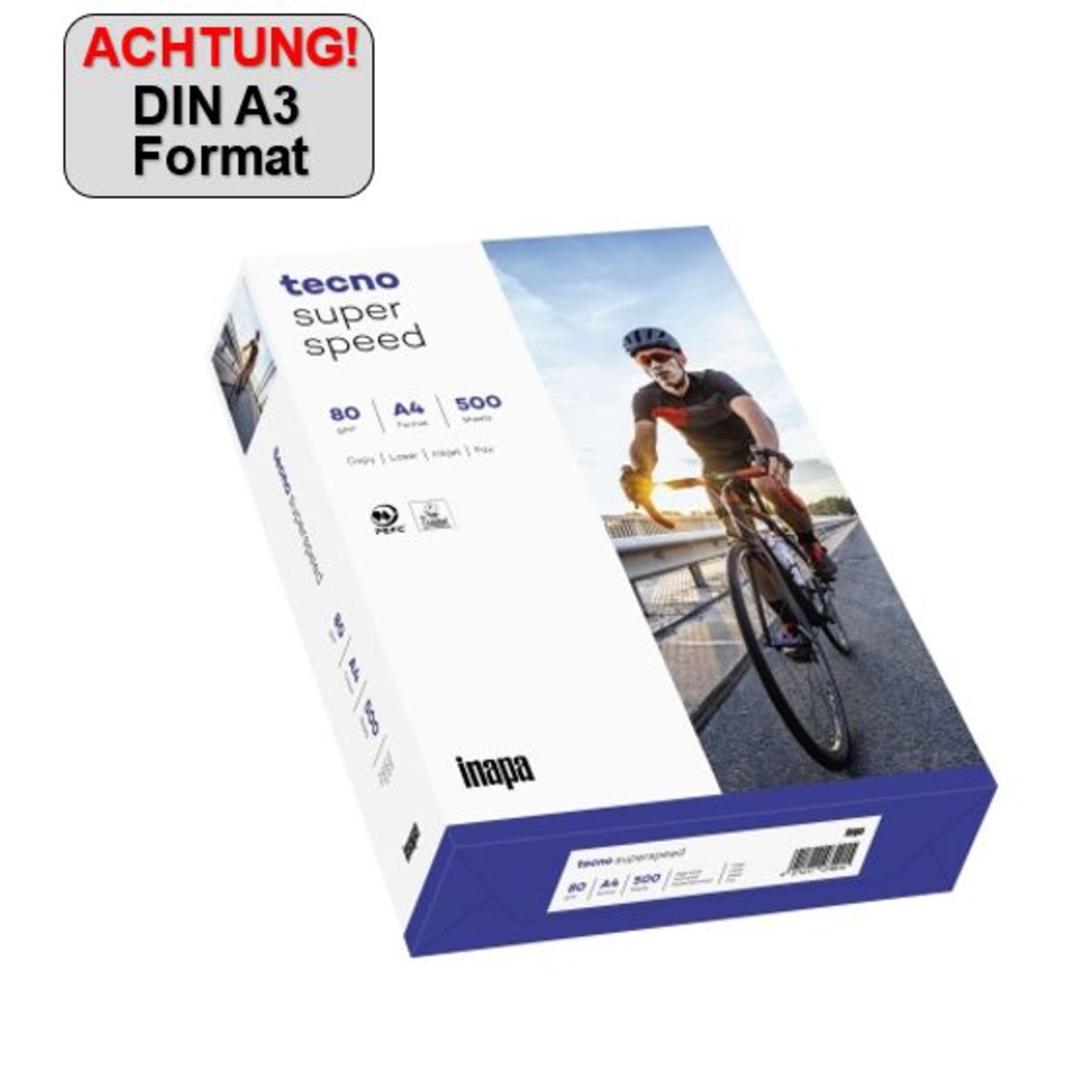 Kopierpapier superspeed A3 weiß 500 Bl./Pack.