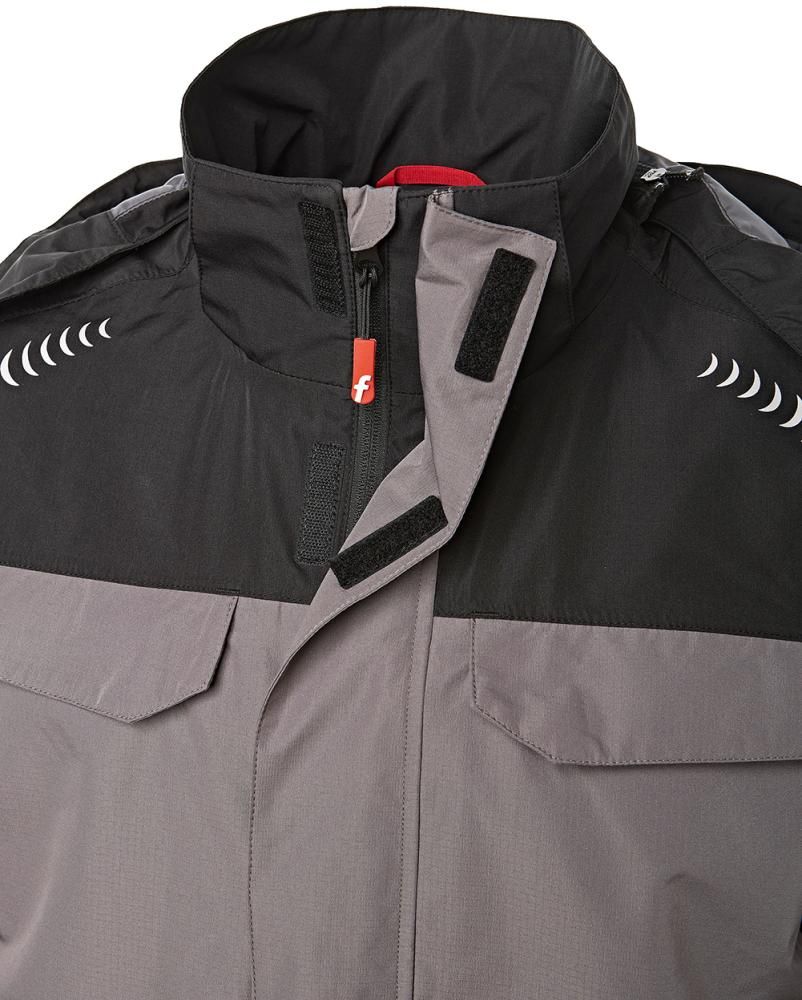 Regenjacke Plus grau/schwarz Gr. 2XL Fortis Elements