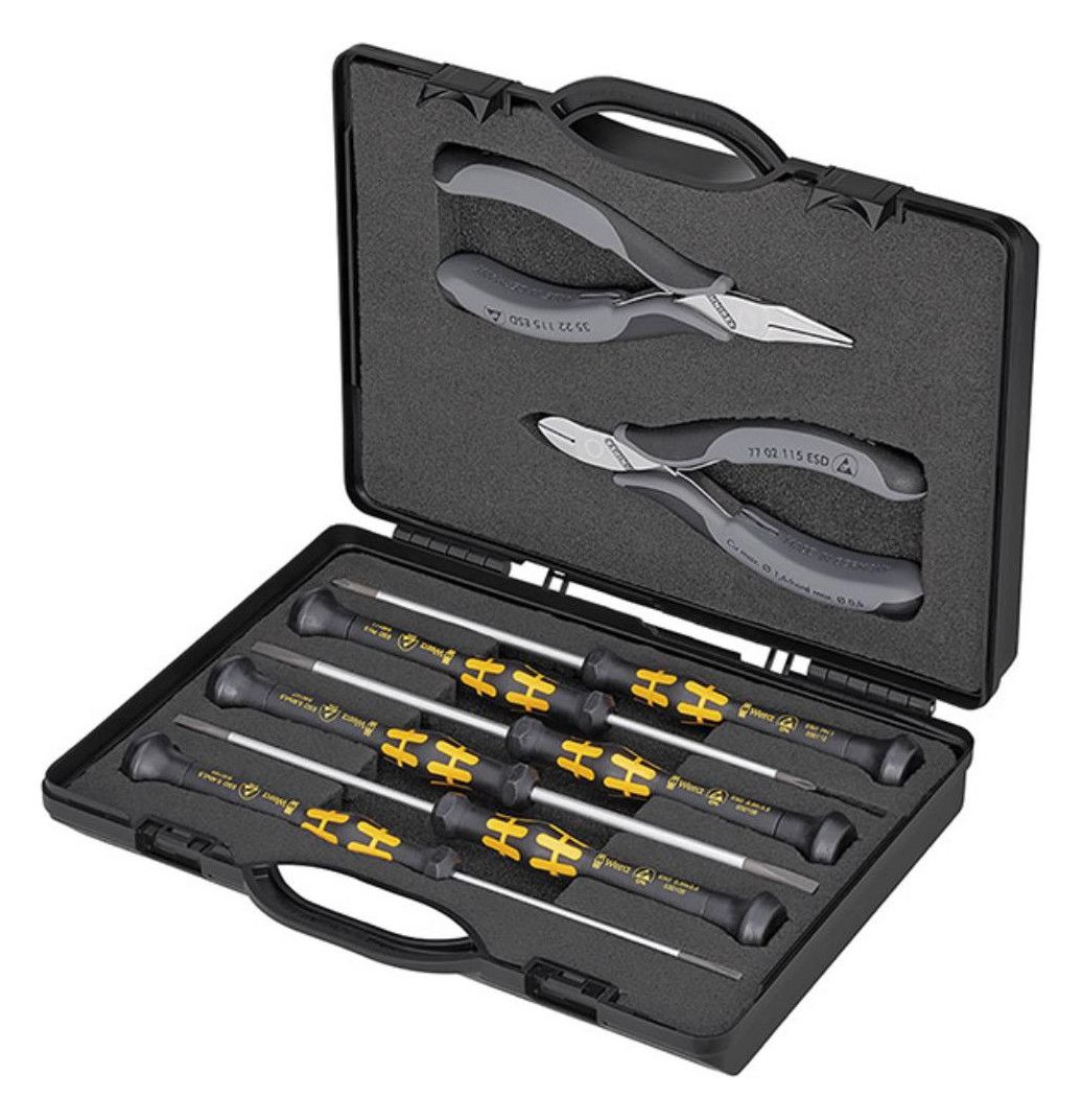 KNIPEX Elektronikzangensatz, ESD