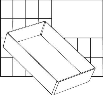 A6 1 Facheinsatz einzeln 47x109x157 mm RAACO