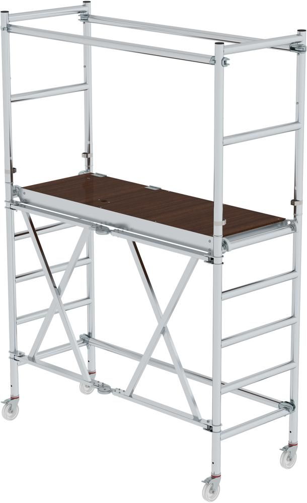 Alu-Klappgerüst Plattform B1800xT750 mm Plattformhöhe 1,55 m Arbeitshöhe bis 3,60 m