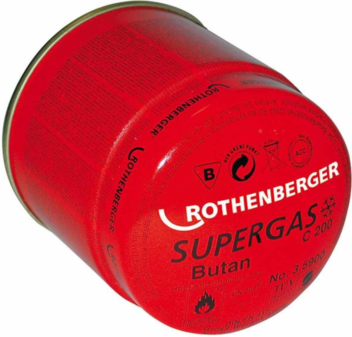 Gaskartusche C200 330 ml 0-1800°C Butan-Propan-Gasmischung Rothenberger