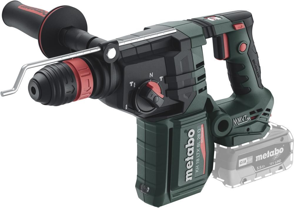 Akku-Kombihammer solo KH 18 LTX BL 28 Q Metabo ohne Akku ohne Ladegerät metaBOX