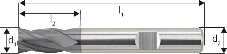 FORUM Schaftfr.6527K VHM TiAlN 6,00mm HB Z 4