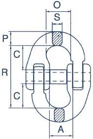 Verbindungsglied für AK D 6mm TK 1120kg