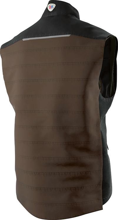 Thermoweste 1819-565, braun/schwarz, Gr. XL