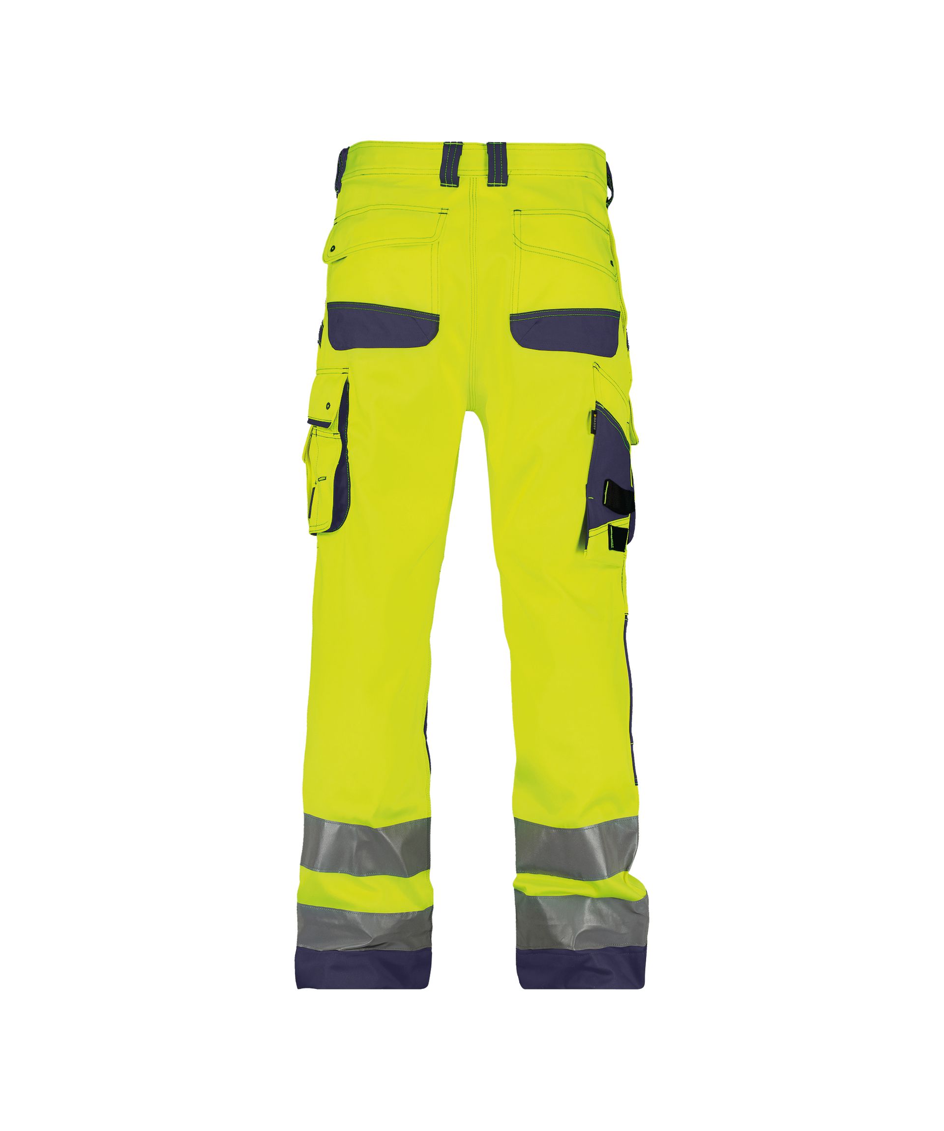 DASSY Chicago Warnschutz-Arbeitshose, Neongelb/Dunkelblau, Gr. 42