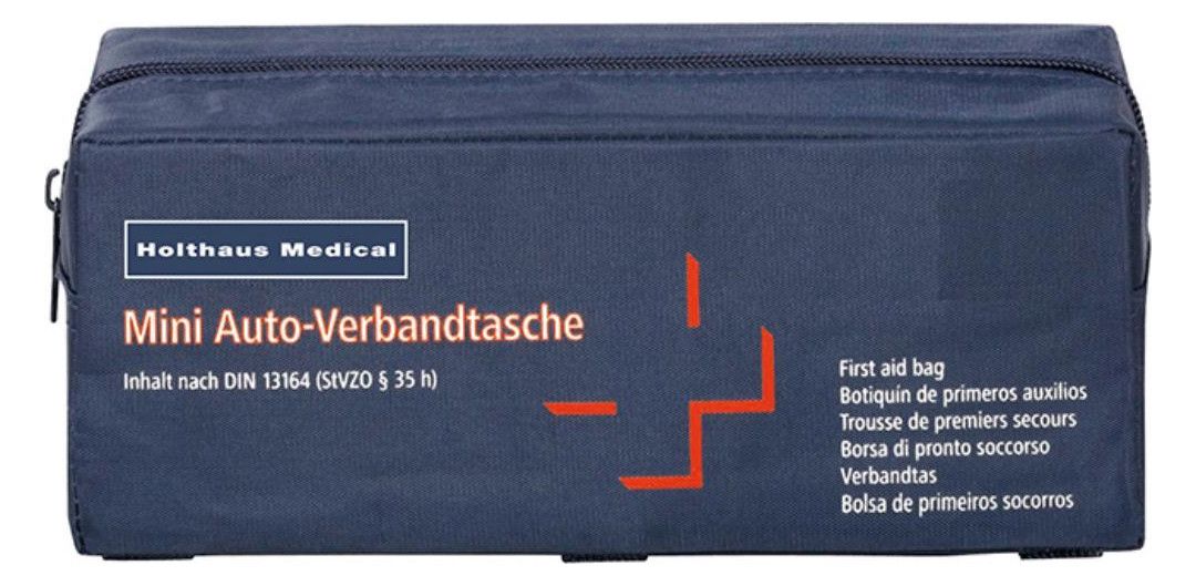 Kfz-Verbandtasche aus Nylon, schwarz