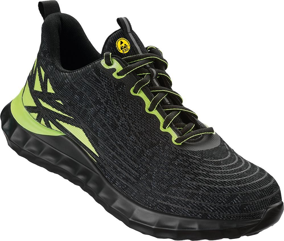 Halbschuh LOCRI Schwarz/Grün, S1PS SR ESDGr. 36 WICA