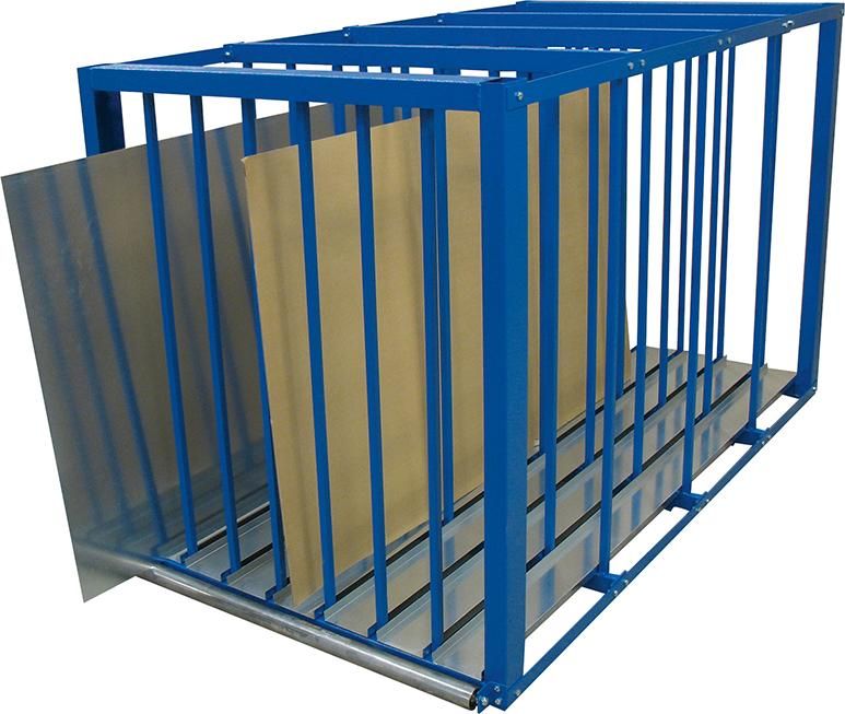 Blechlager-Box RAL5010 7 1250x1100x2000 Tafelgröße