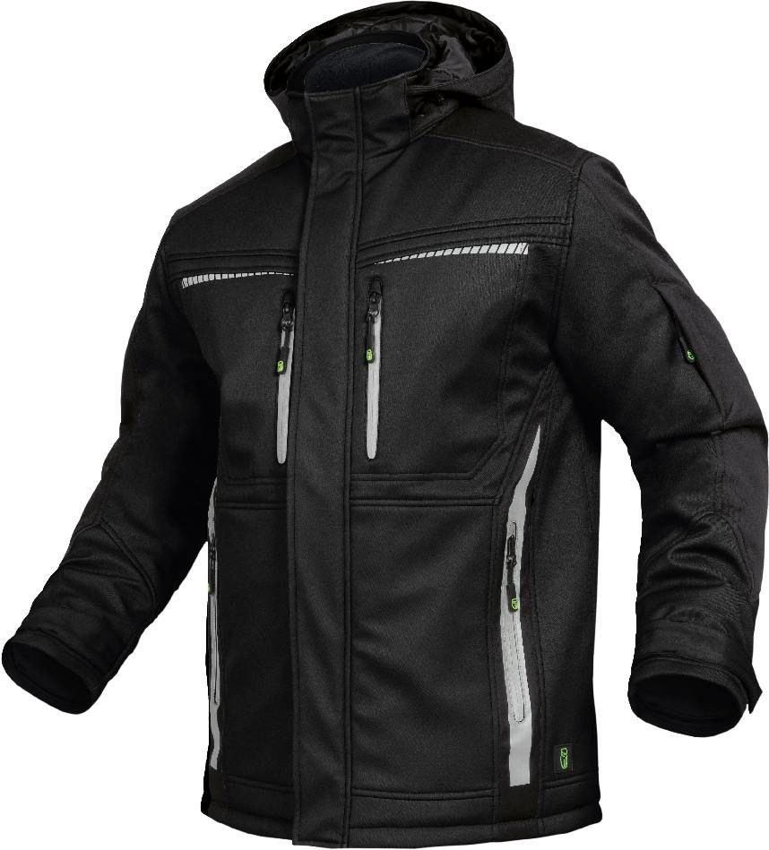 FLEXI05, Winter-Softshelljacke schwarz, 3XL