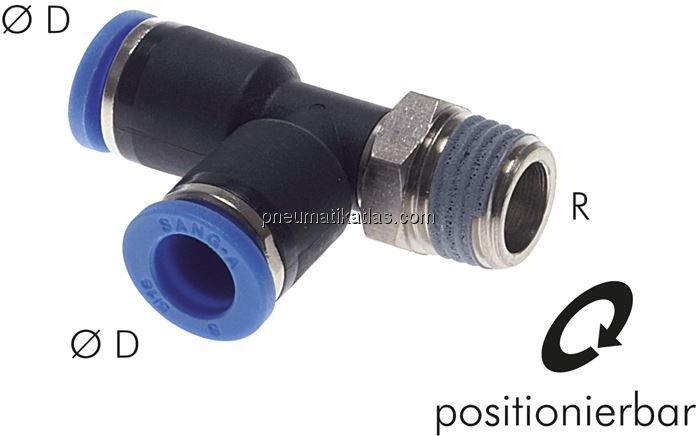 LE-Steckanschluss R 1/8"-4mm, IQS-Standard