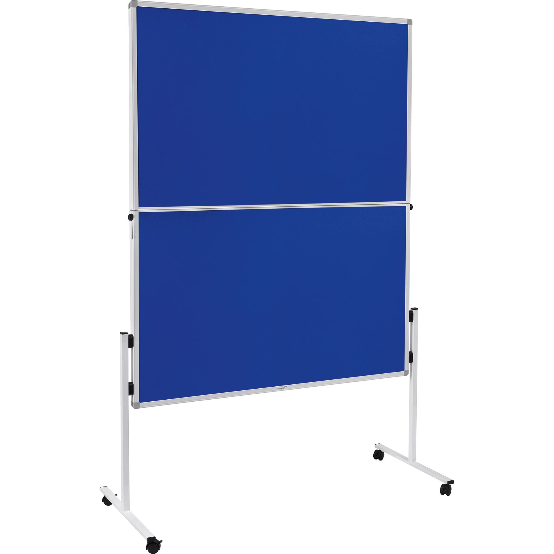 Moderationswand 120x150cm klappbar Filz blau