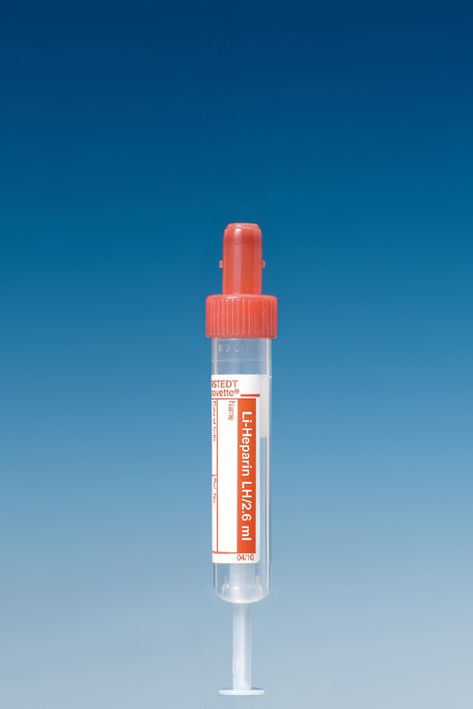 S-Monovetten 2,6 ml, 65 x 13 mm,LH, Papieretikett, steril (50 Stck.)UK = 10 Pack